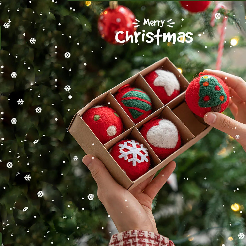 Festive Wool Felt Ball Christmas Decorations DIY - Image 9