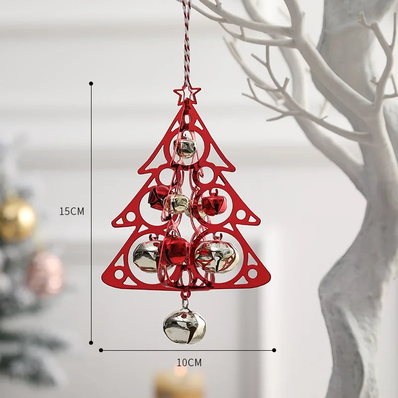 Nordic Christmas Tree Bell Pendant Decoration - Image 6