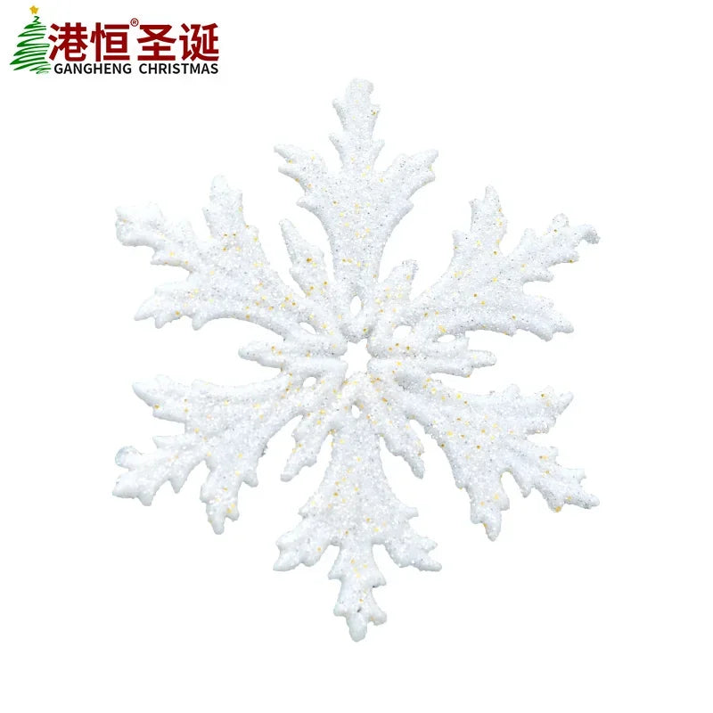 Large White Snowflake Ornaments for Festive Decor - Image 7