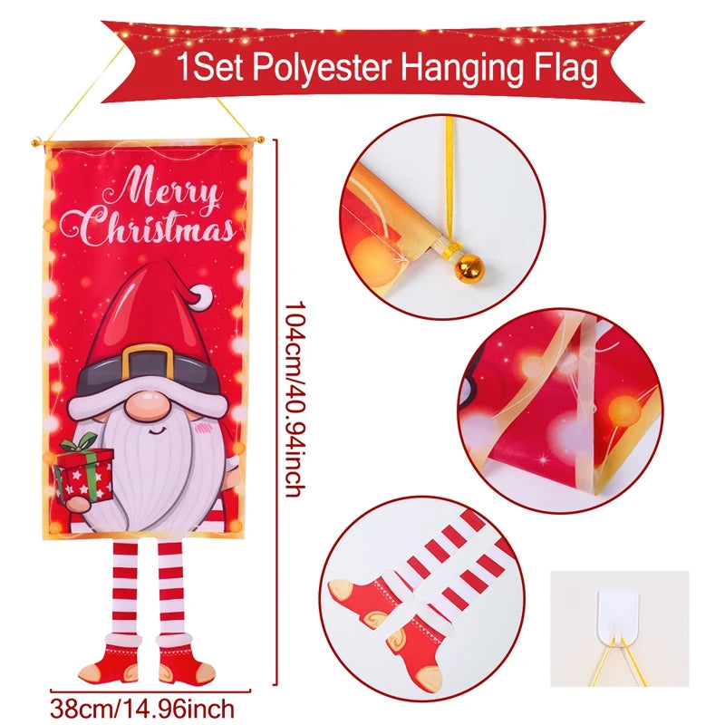 Christmas Hanging Flags for Festive Porch Decor - Image 6