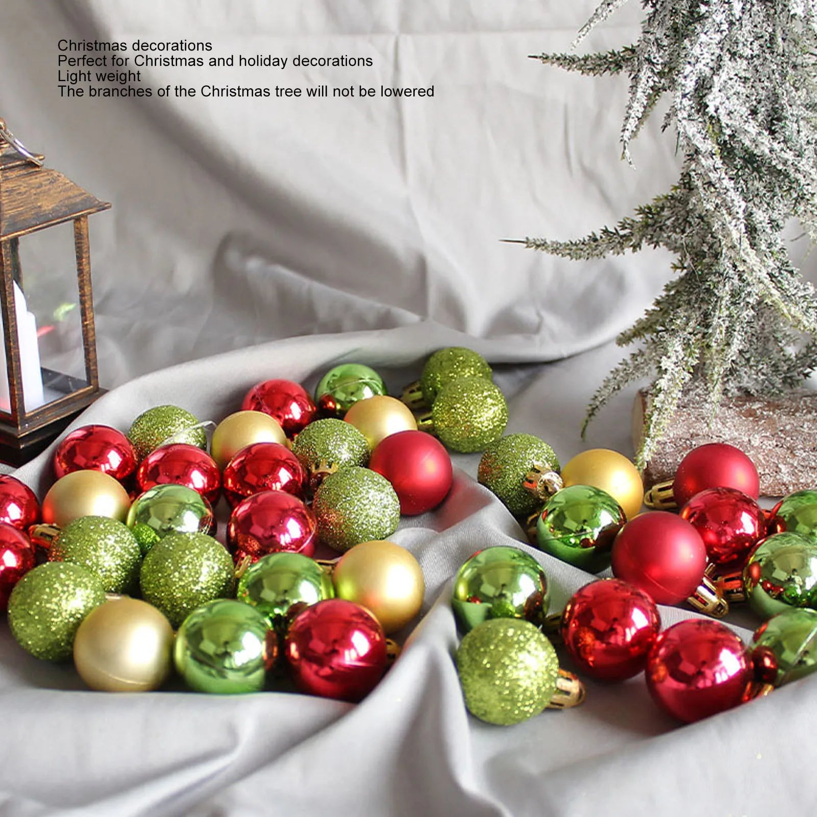49-Piece Shatterproof Colorful Mini Christmas Ornaments - Image 16