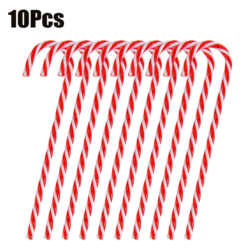 Whimsical Twisted Candy Cane Tree Ornaments - Image 2