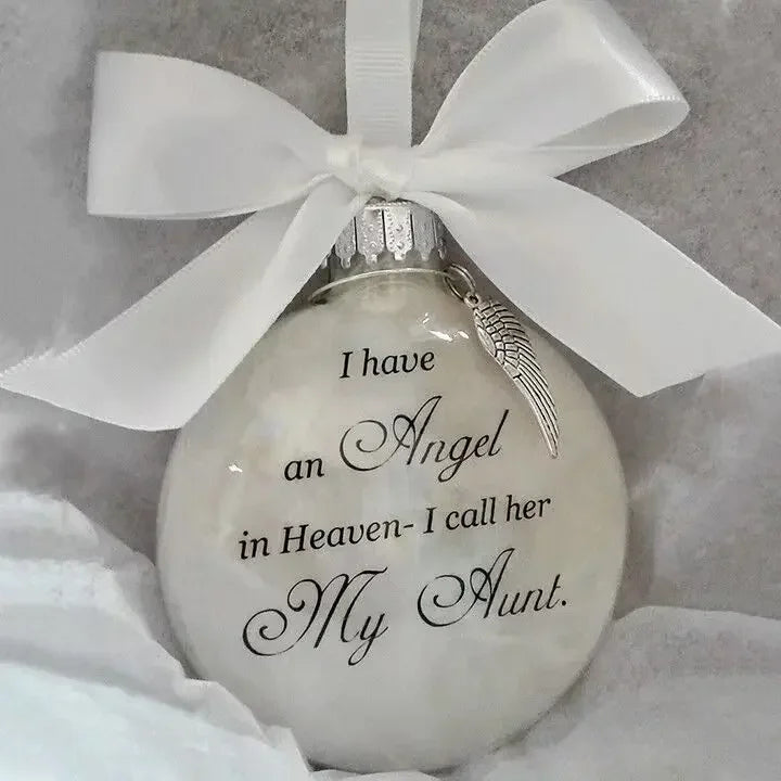 Heavenly Transparent Feather Ball Christmas Ornament - Image 8