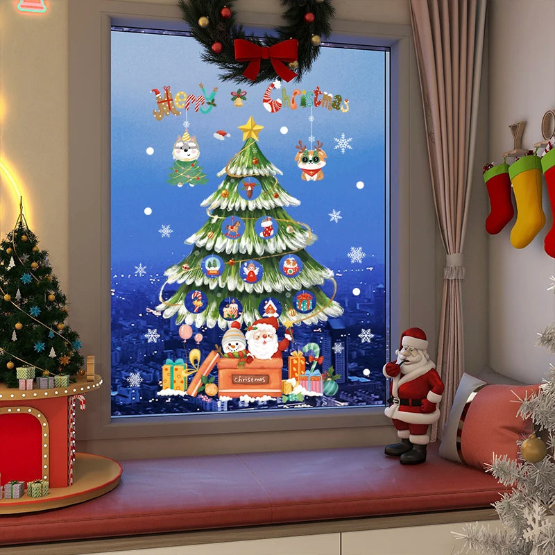 Festive Santa & Tree Window Stickers for Christmas - Image 18