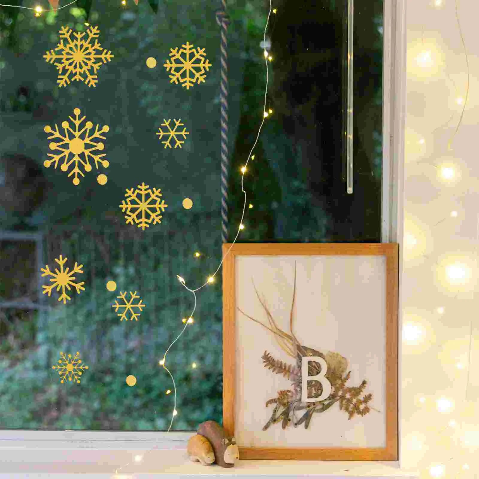 Festive Snowflake Window Stickers for Christmas Decor - Image 7