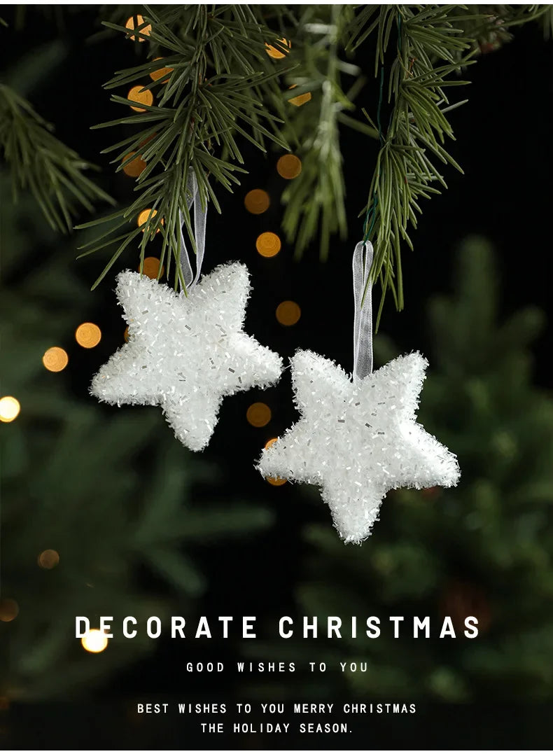 Snowy White Foam Christmas Tree Hangings - Image 18