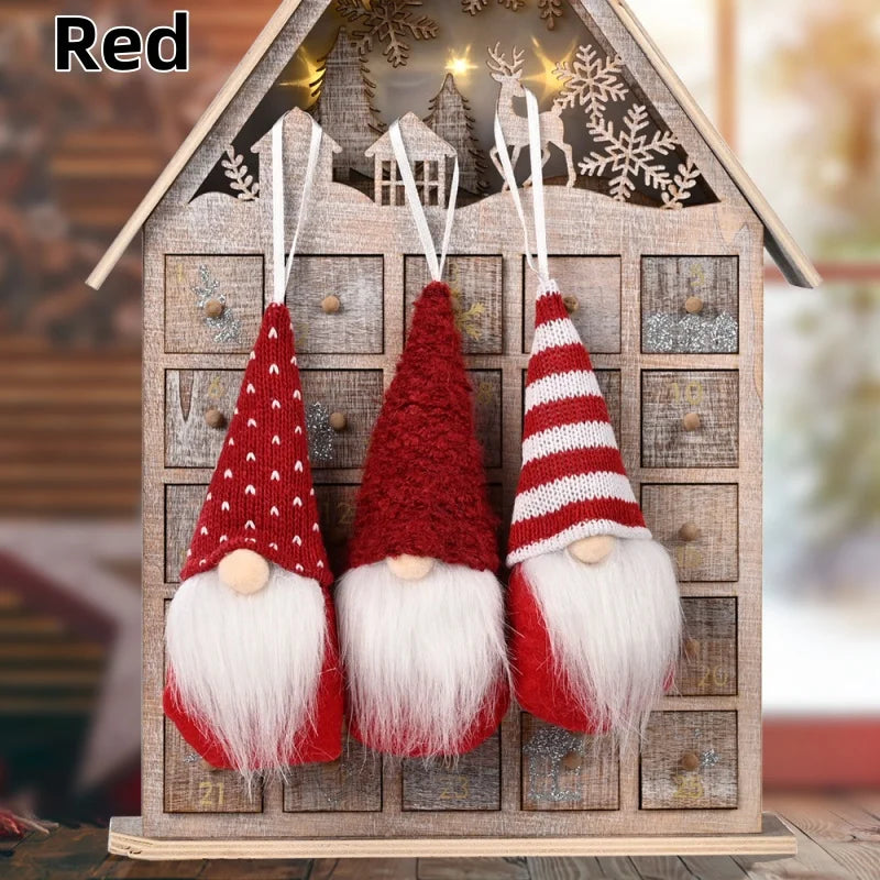 Handmade Mini Plush Christmas Gnome Ornaments - Image 10