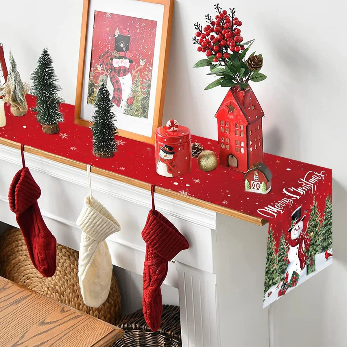 Festive Merry Christmas Table Runner for Holiday Cheer - Image 51