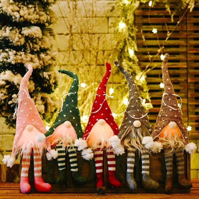 Light-Up Plush Gnome Doll for Christmas Decor - Image 12