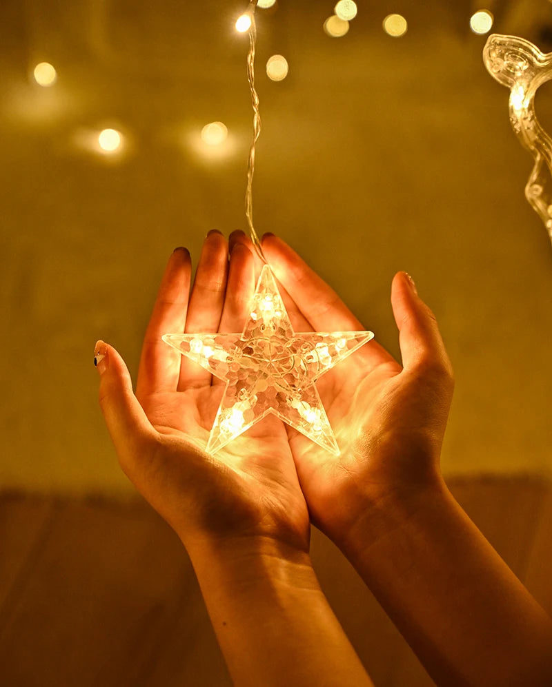 LED Star & Moon Fairy String Lights for Christmas - Image 26