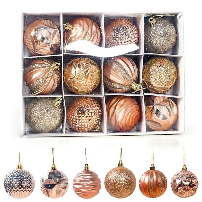 12Pcs Festive Green and Red Christmas Ornaments - Image 22