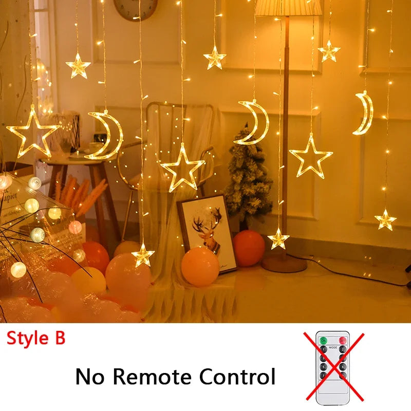 LED Star & Moon Fairy String Lights for Christmas - Image 18