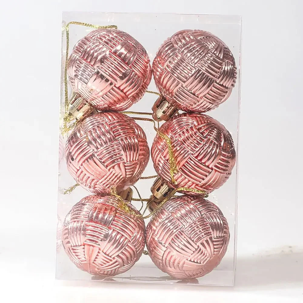 6-Piece Christmas Ball Ornament Set - Festive Decor - Image 25