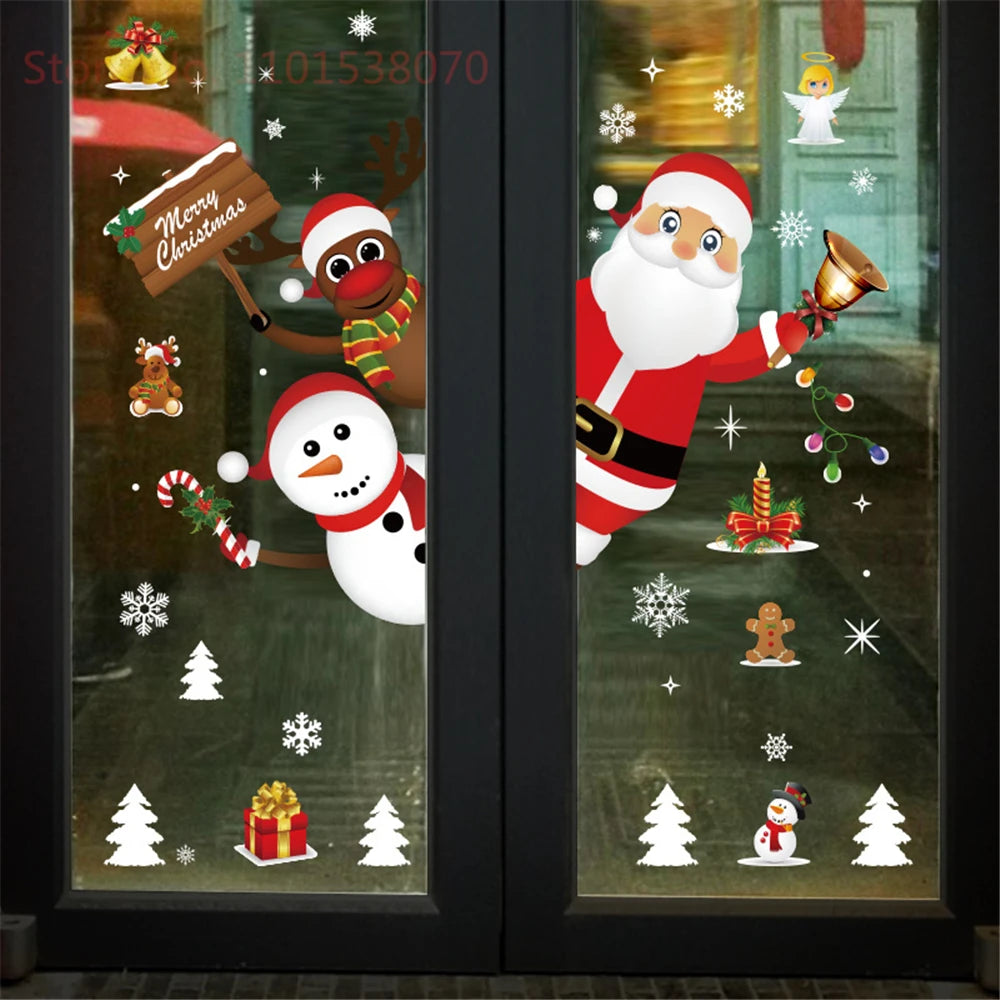 Removable Santa Claus & Christmas Tree Wall Stickers - Image 15
