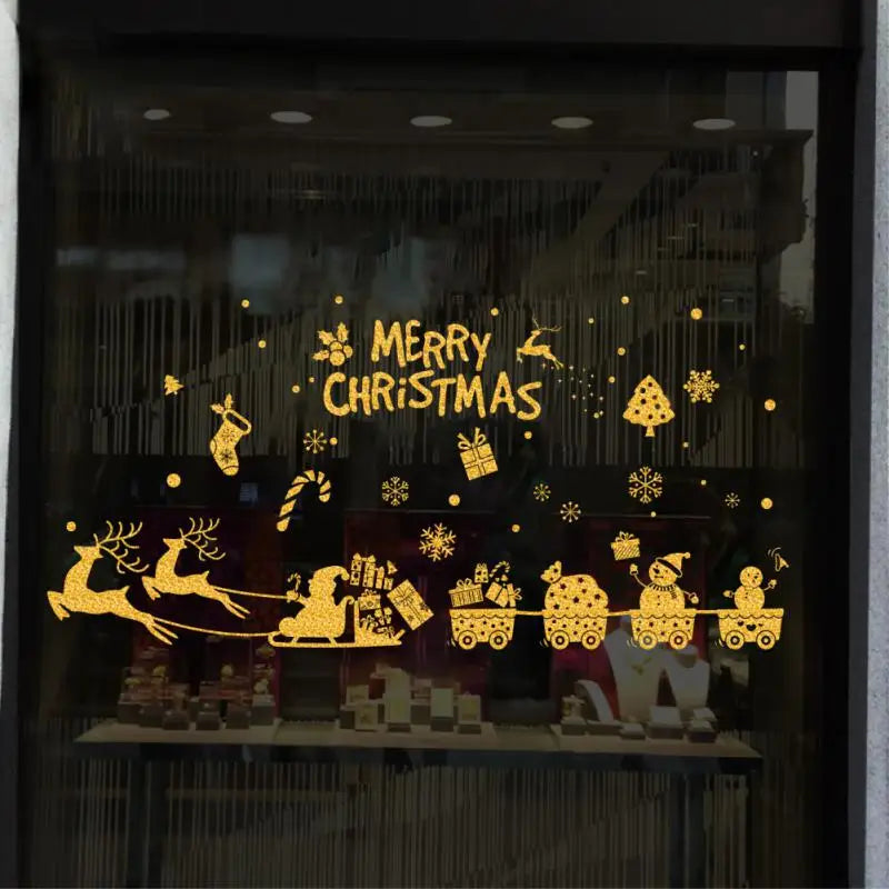Festive Christmas Tree Window Clings - 1/2/4PCS - Image 16