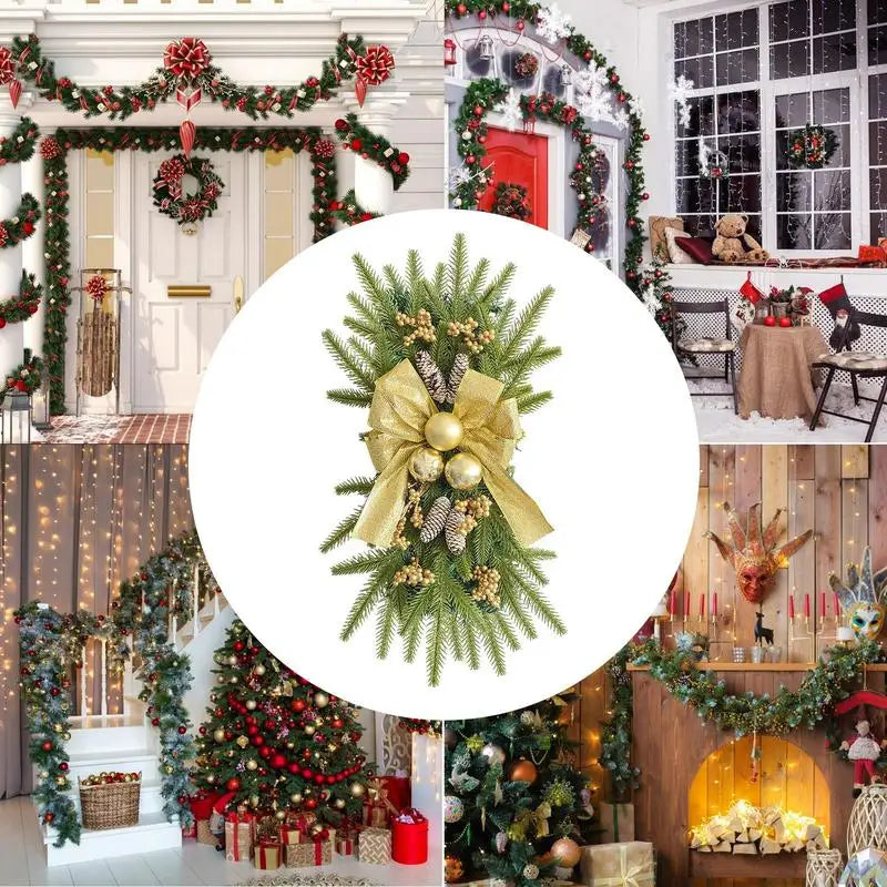 Festive Christmas Swag Garland for Stairs & Decor - Image 7