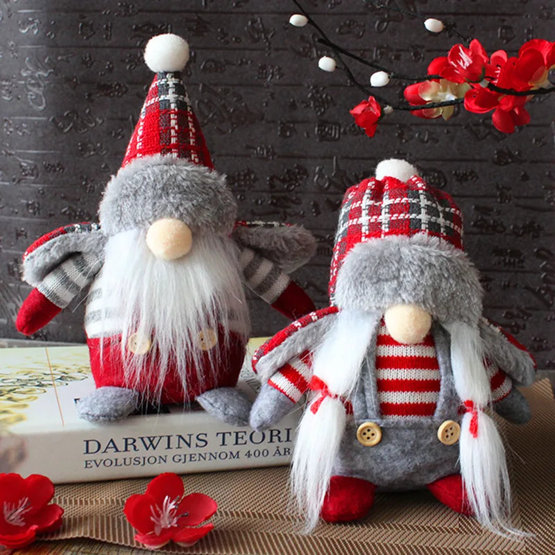 Handmade Plush Christmas Gnome Doll for Kids