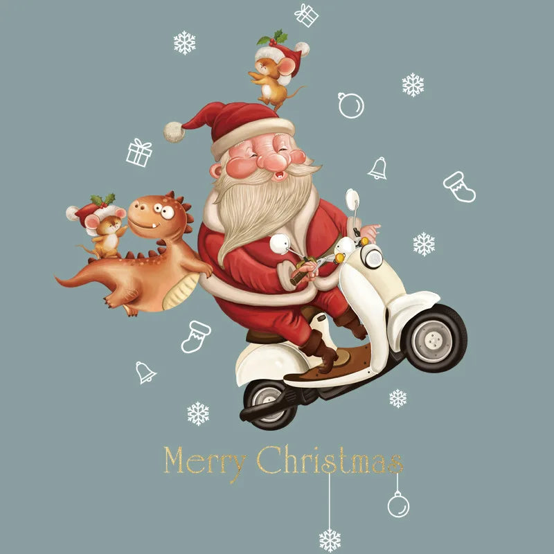 Festive Santa & Christmas Tree Window Stickers - Image 12