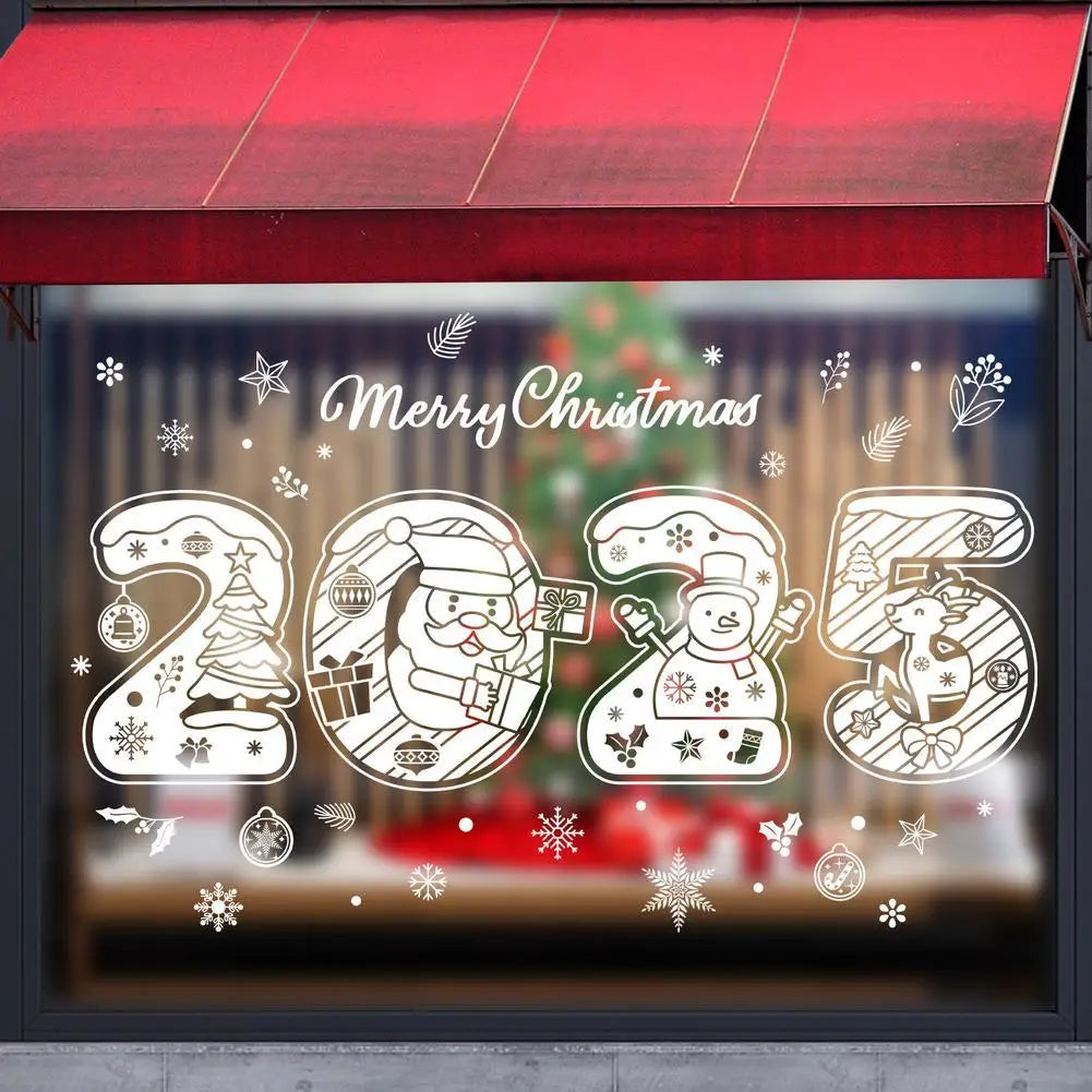 Festive Stained Glass Window Clings for Christmas - Image 15