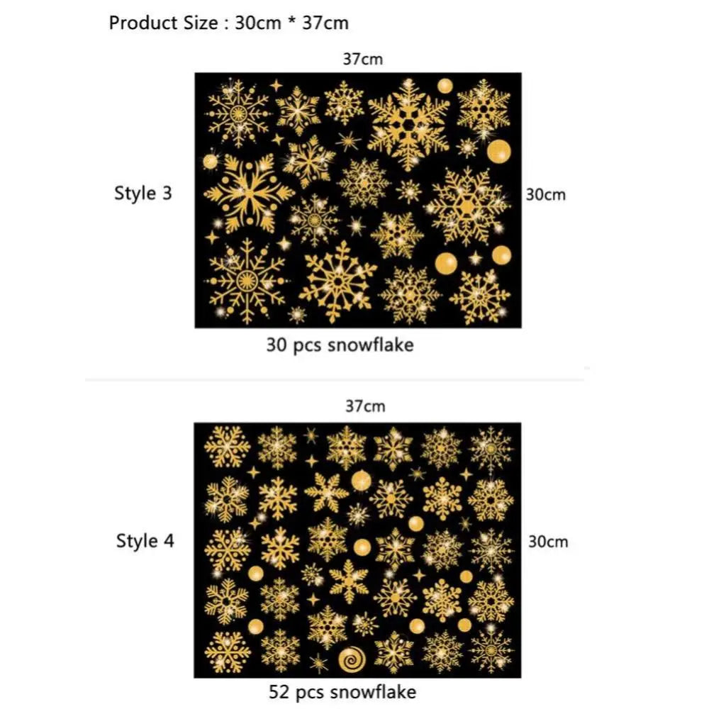 Festive Christmas Tree Window Clings - 1/2/4PCS - Image 22