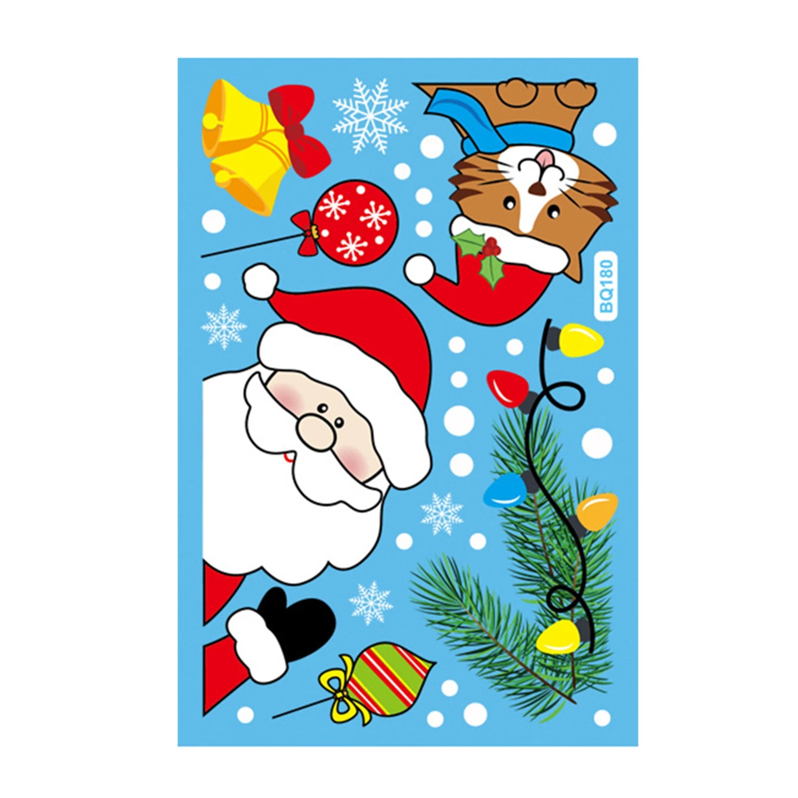 Festive Christmas Window Clings for Holiday Decor - Image 10
