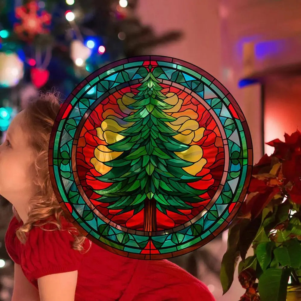 Festive Santa & Tree Christmas Window Stickers - Image 8