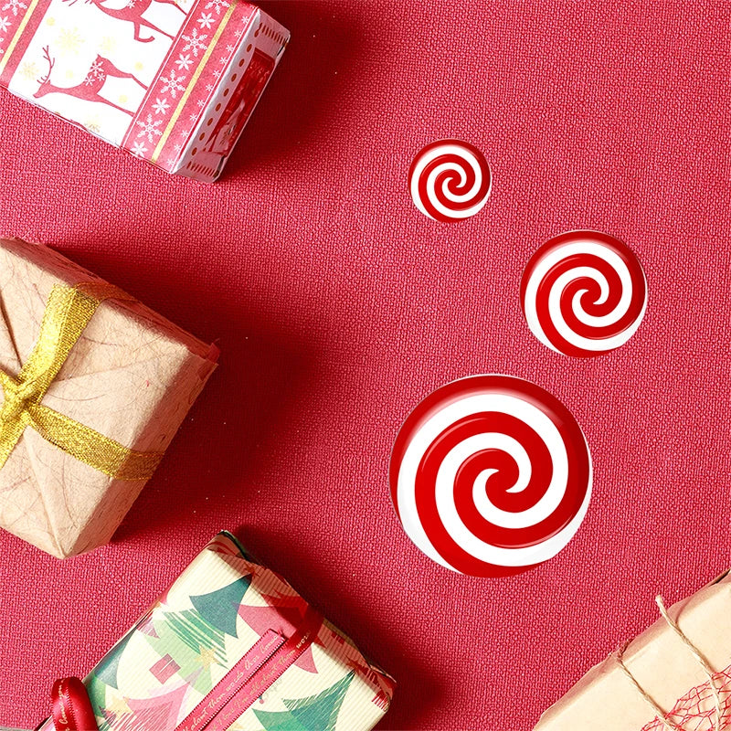 12pcs Christmas Candy & Snowflake Window Clings - Image 19