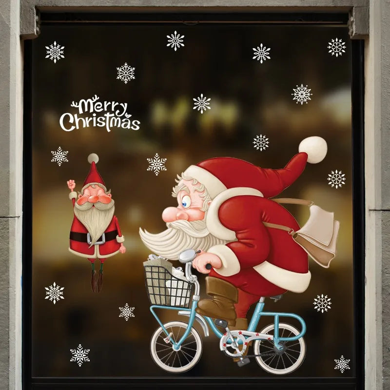 Festive Santa & Christmas Tree Window Stickers - Image 54
