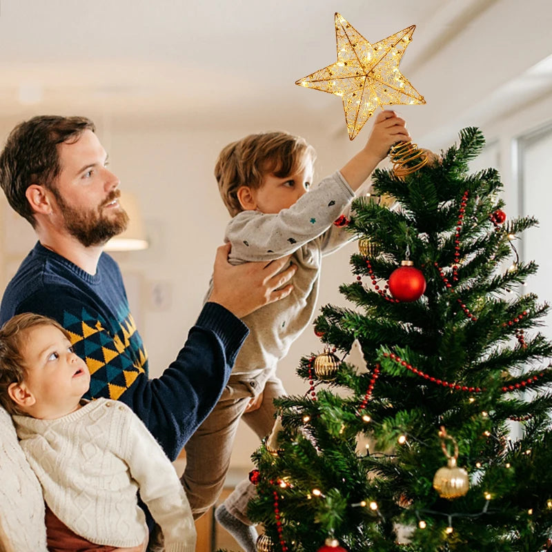 LED Star Tree Topper for Christmas Decor - Image 10