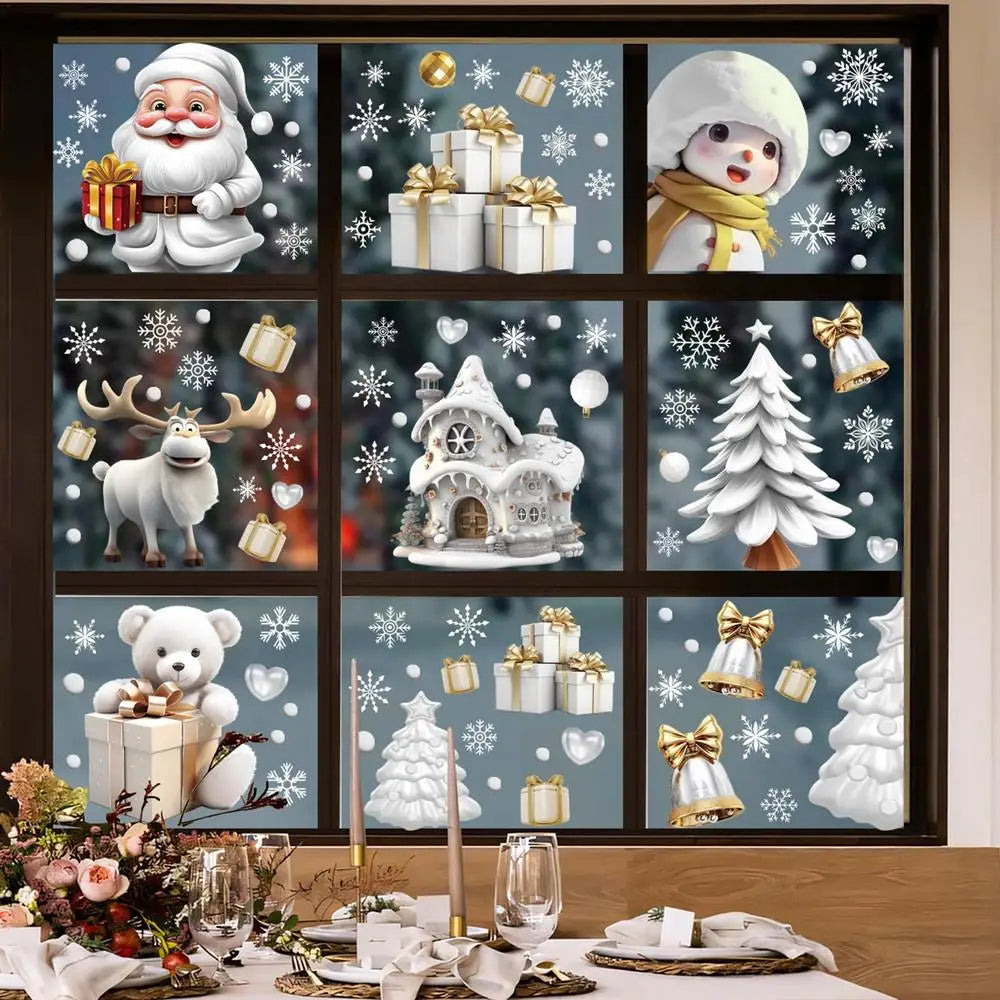 Charming Snowflake Window Clings for Holiday Cheer - Image 7