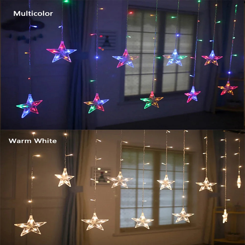 LED Star & Moon Fairy String Lights for Christmas - Image 7