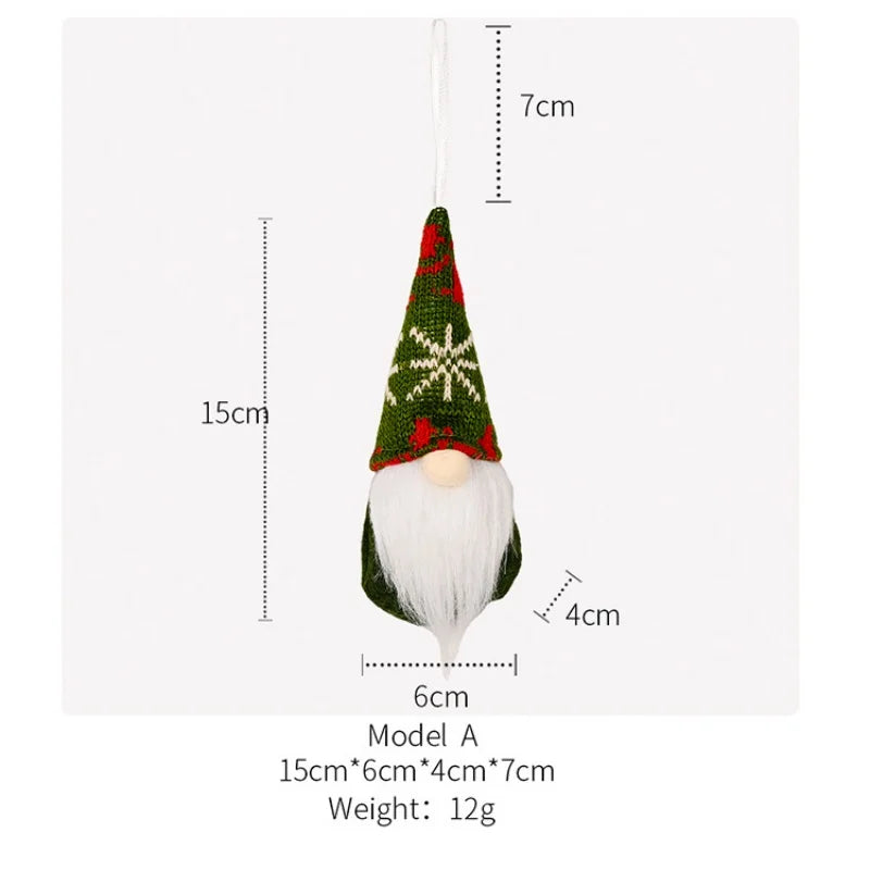 Handmade Mini Plush Christmas Gnome Ornaments - Image 13