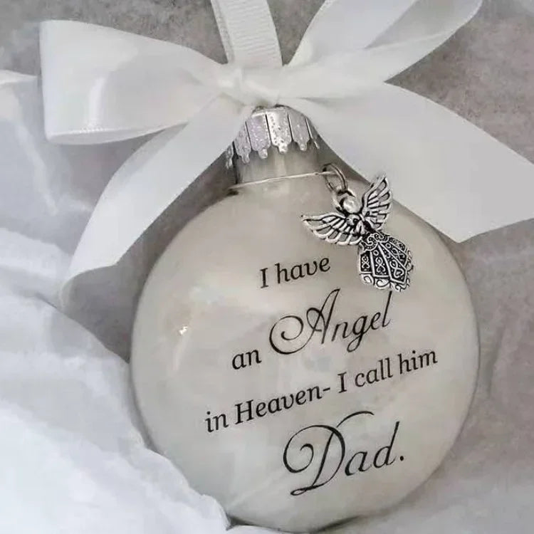 Heavenly Transparent Feather Ball Christmas Ornament - Image 6