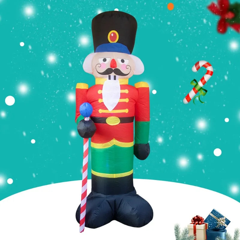 Festive Inflatable Snowman & Balloon Garden Decor - Image 28