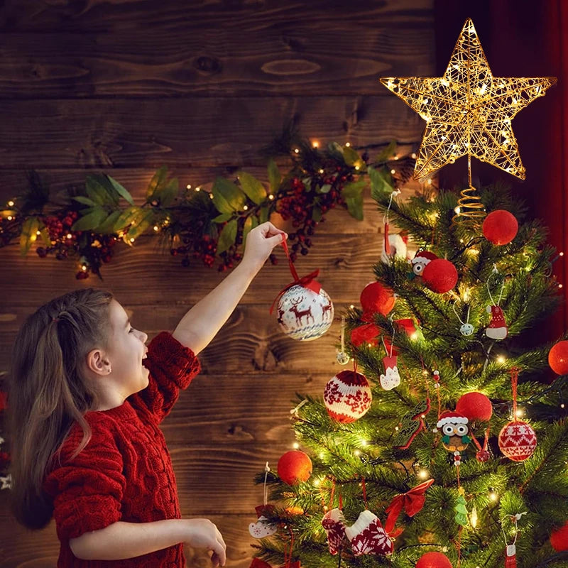 LED Star Tree Topper for Christmas Decor - Image 8