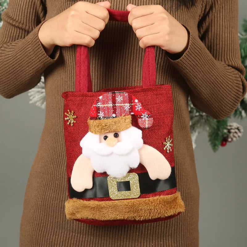 Whimsical Christmas Gift Bags: Santa, Snowman & Elk - Image 5