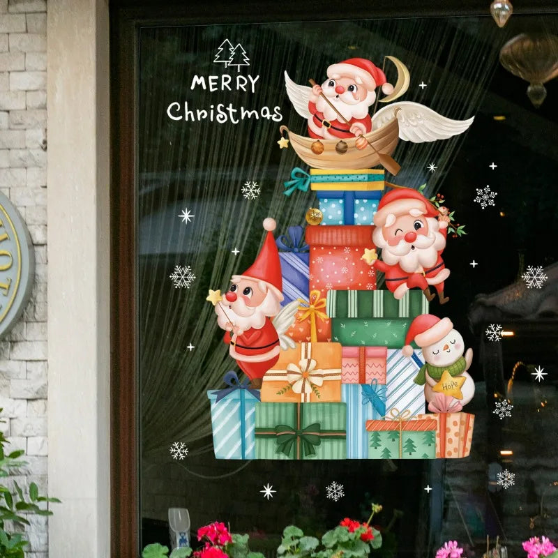 Festive Santa & Christmas Tree Window Stickers - Image 37