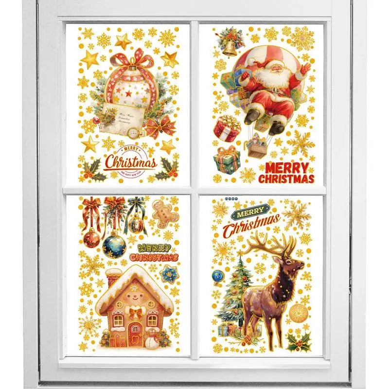 Festive Reusable Static Window Christmas Clings