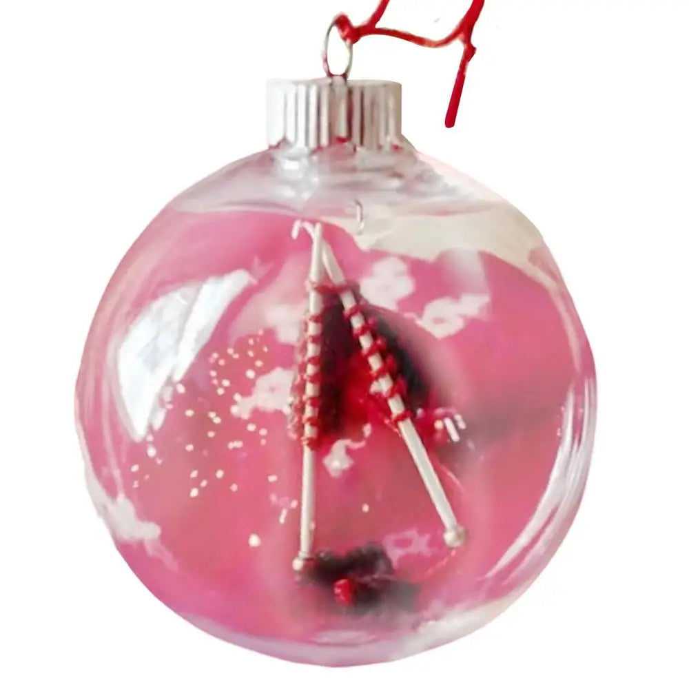 12cm Clear Christmas Tree Ball Ornaments - Image 12