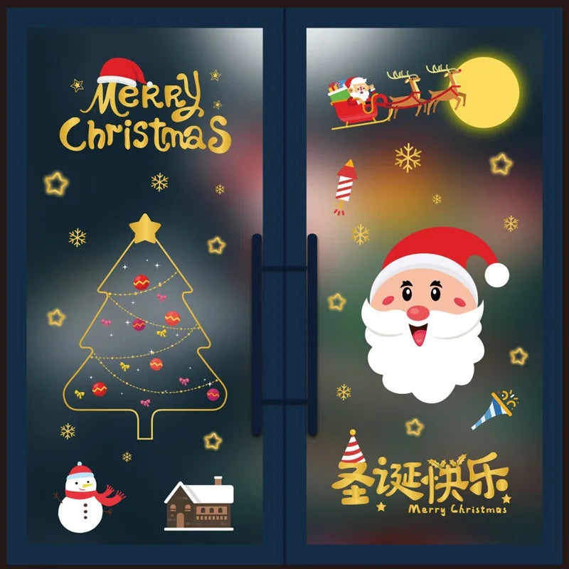 Festive PVC Window Clings for Christmas Cheer - Image 8