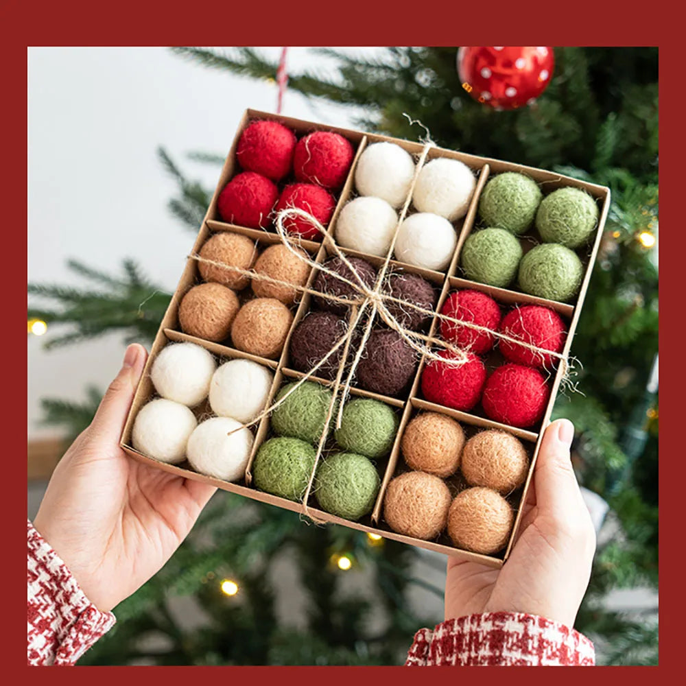 Festive Wool Felt Ball Christmas Decorations DIY - Image 7