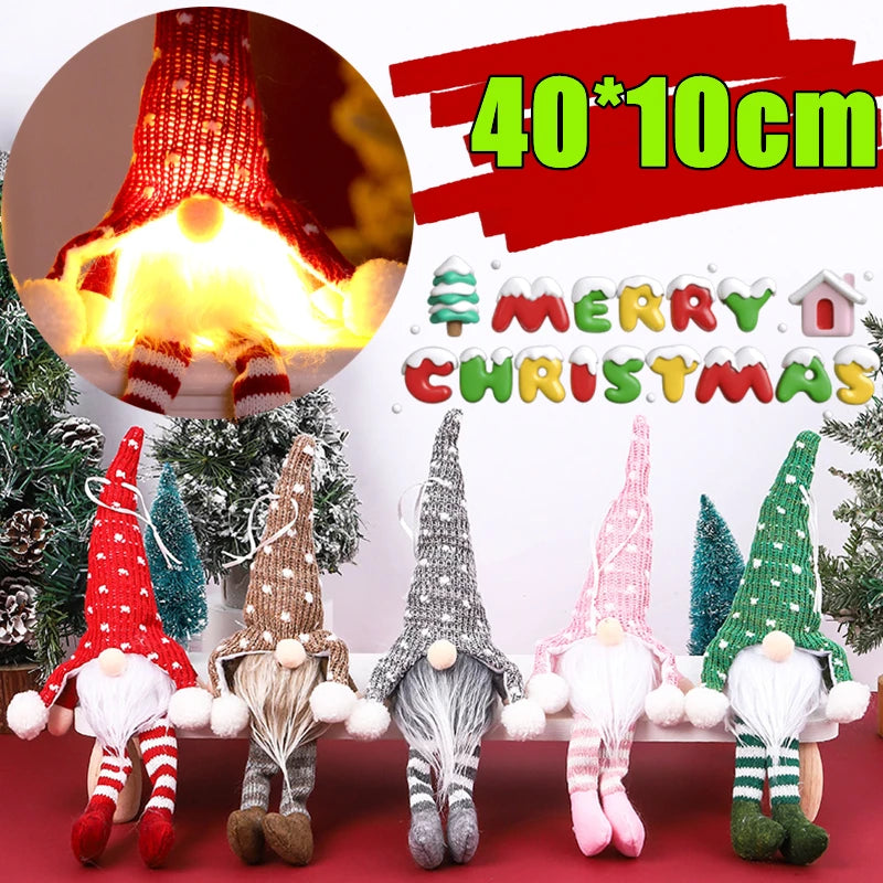 Light-Up Plush Gnome Doll for Christmas Decor