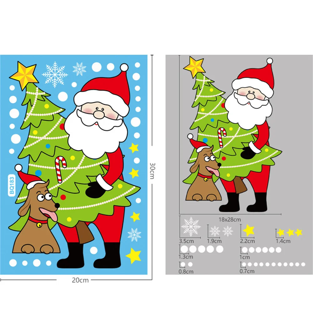 Festive Christmas Window Clings for Holiday Decor - Image 5