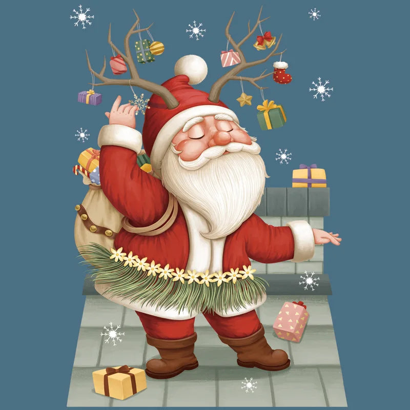 Festive Santa & Christmas Tree Window Stickers - Image 10