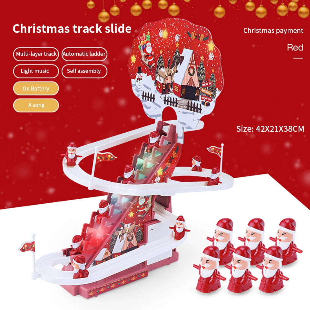 Santa Claus Electric Climbing Ladder Ornament - Image 2