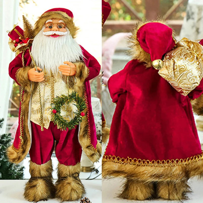 Festive Santa Claus Window Clings for Christmas