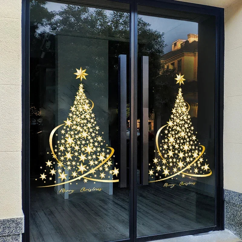 Festive Christmas Window Clings - Santa, Deer & Snowflakes - Image 7