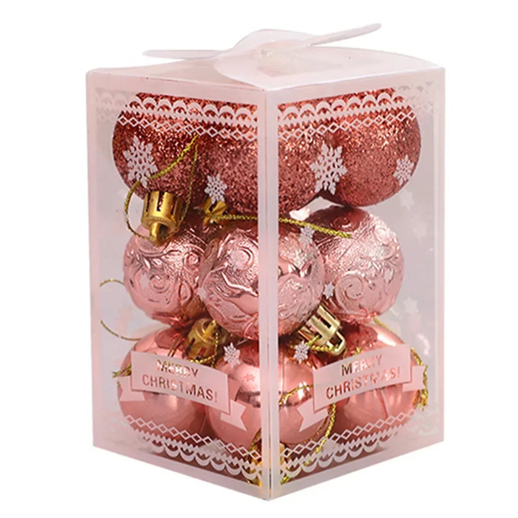 Glittering Christmas Tree Baubles for Festive Decor - Image 12