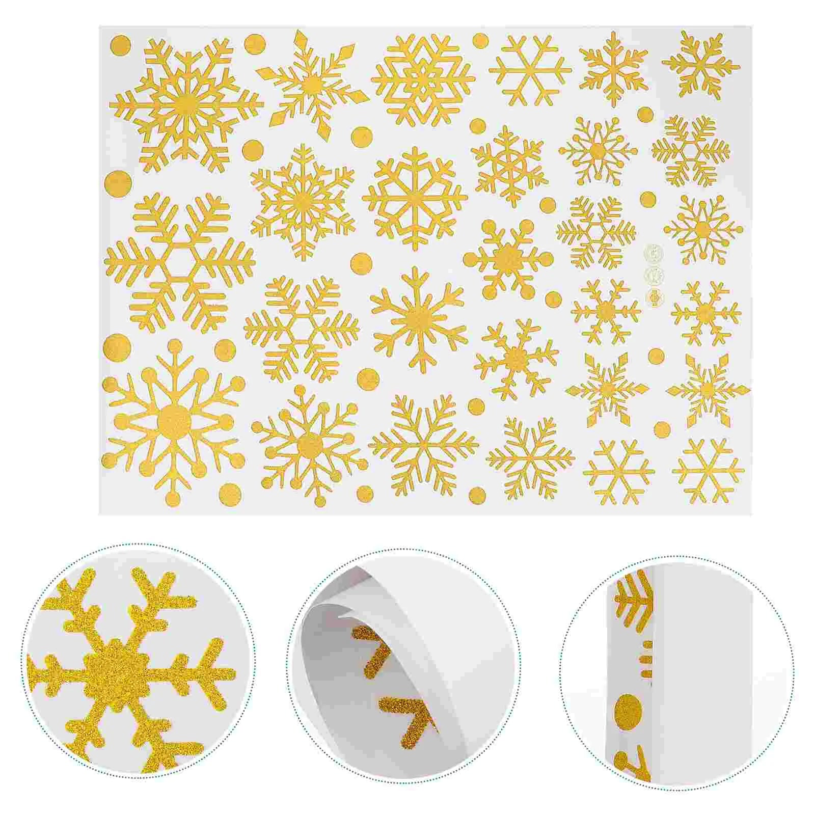 Festive Snowflake Window Stickers for Christmas Decor - Image 3