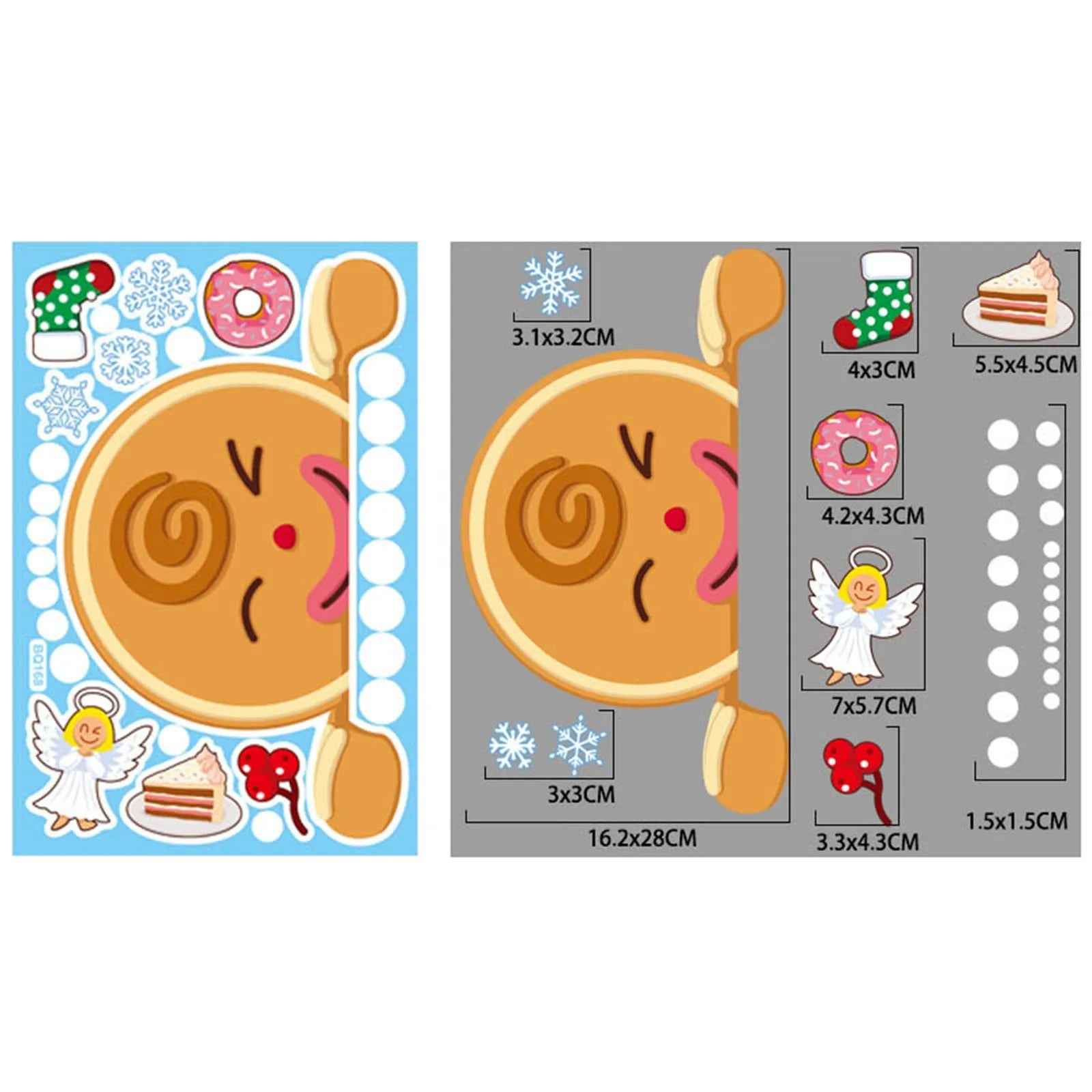 Festive Christmas Window Clings for Kids' Rooms - Image 7